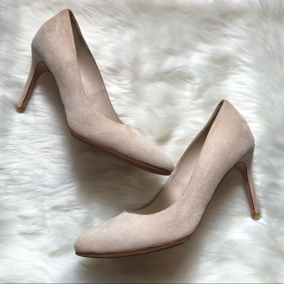 Cole Haan Shoes - COLE HAAN Blush Pink Suede Eliza Pumps